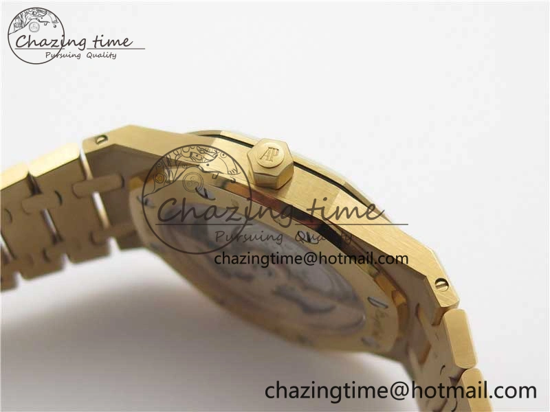 Royal Oak 39mm 15202 RG ZF 1:1 Best Edition Blue Textured Dial on RG Bracelet A2121