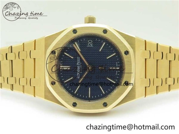 Royal Oak 39mm 15202 RG ZF 1:1 Best Edition Blue Textured Dial on RG Bracelet A2121