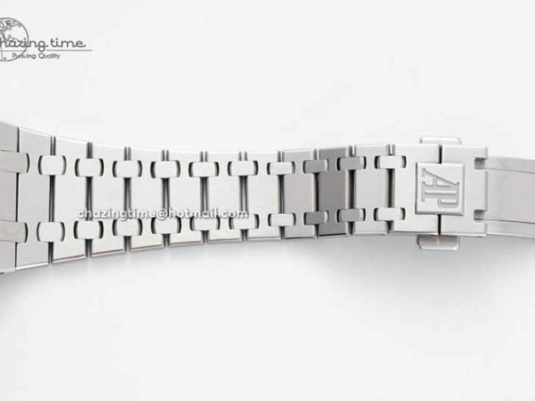 Royal Oak 39mm 15202 SS BF 1:1 Best Edition White Textured Dial on SS Bracelet A2121