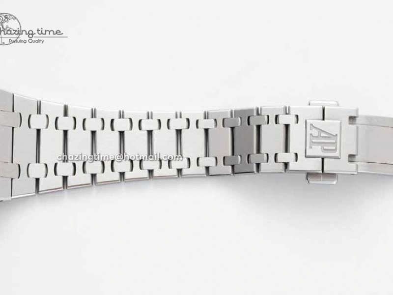 Royal Oak 39mm 15202 SS BF 1:1 Best Edition White Textured Dial on SS Bracelet A2121