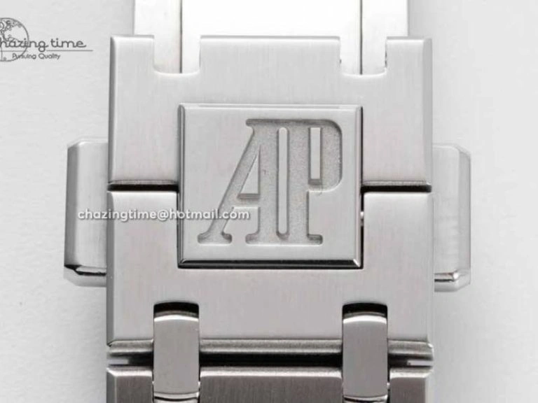 Royal Oak 39mm 15202 SS BF 1:1 Best Edition White Textured Dial on SS Bracelet A2121