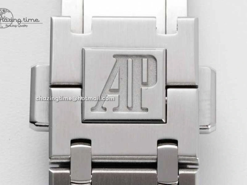 Royal Oak 39mm 15202 SS BF 1:1 Best Edition White Textured Dial on SS Bracelet A2121
