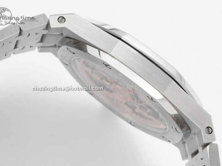 Royal Oak 39mm 15202 SS BF 1:1 Best Edition White Textured Dial on SS Bracelet A2121