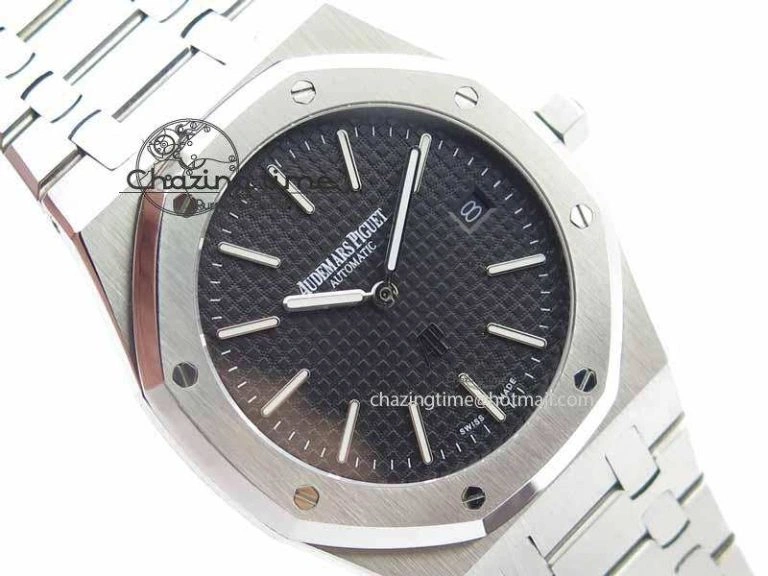 Royal Oak 39mm 15202 SS Black Dial On SS Bracelet MIYOTA9015