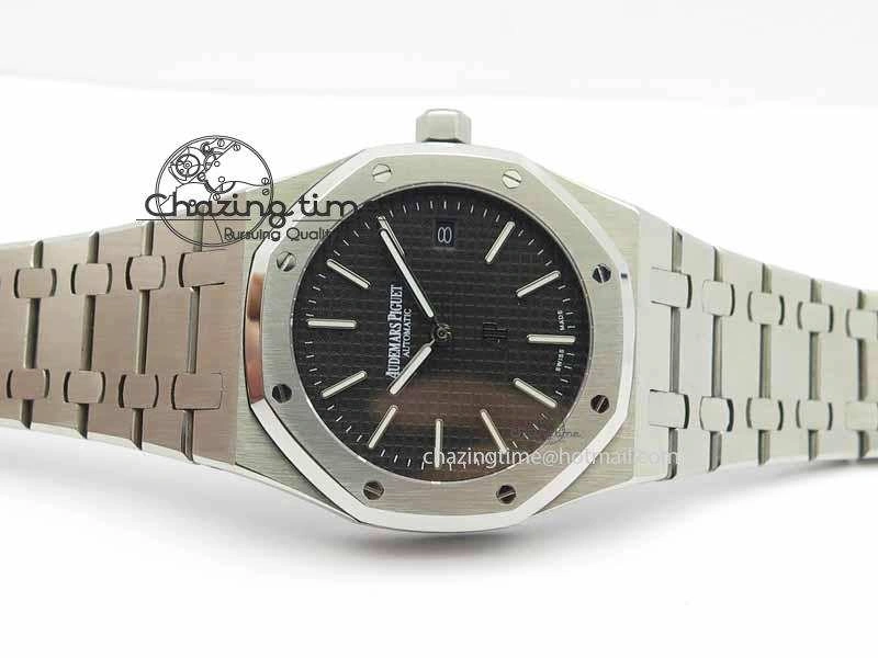 Royal Oak 39mm 15202 SS Black Dial On SS Bracelet MIYOTA9015