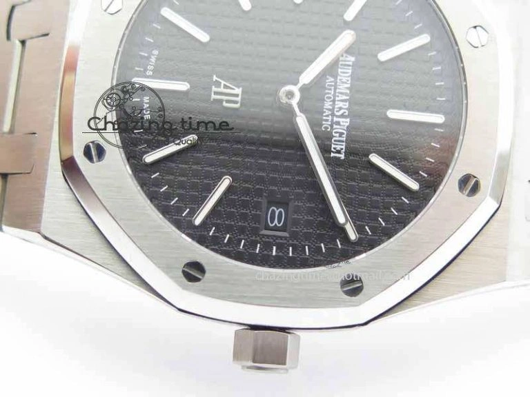 Royal Oak 39mm 15202 SS Black Dial On SS Bracelet MIYOTA9015