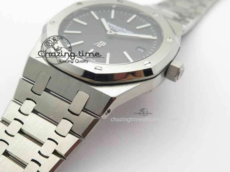 Royal Oak 39mm 15202 SS Black Dial On SS Bracelet MIYOTA9015