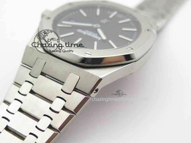 Royal Oak 39mm 15202 SS Black Dial On SS Bracelet MIYOTA9015