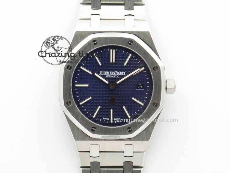Royal Oak 39mm 15202 SS Blue Dial On SS Bracelet MIYOTA9015