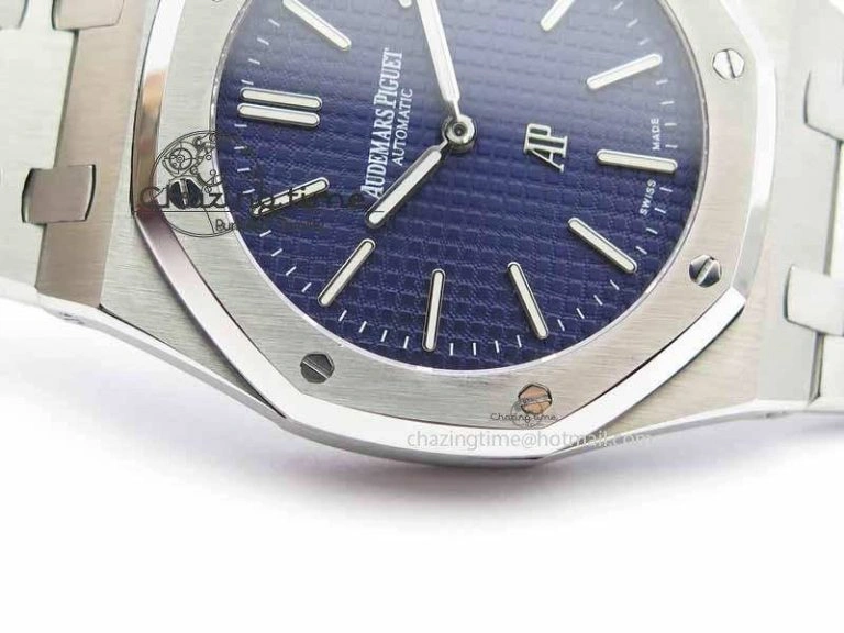 Royal Oak 39mm 15202 SS Blue Dial On SS Bracelet MIYOTA9015
