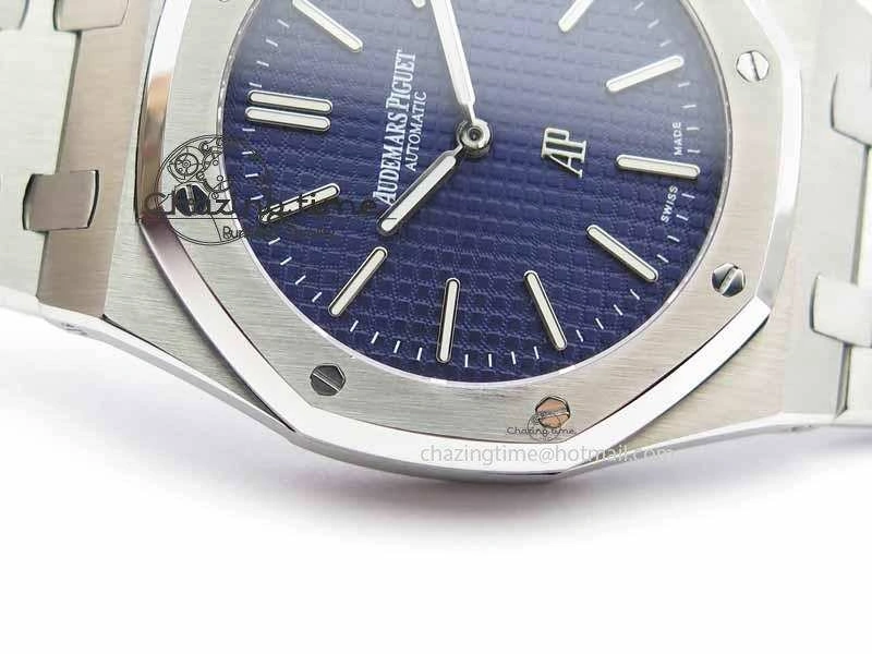 Royal Oak 39mm 15202 SS Blue Dial On SS Bracelet MIYOTA9015