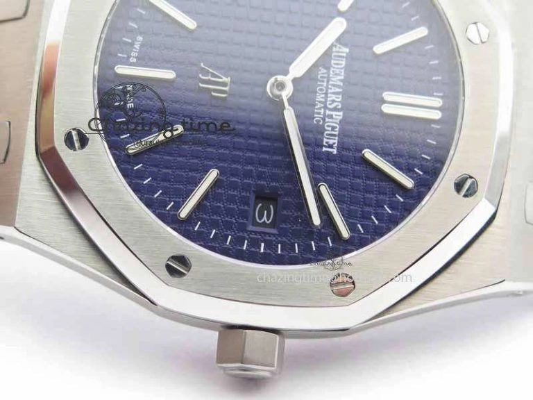 Royal Oak 39mm 15202 SS Blue Dial On SS Bracelet MIYOTA9015