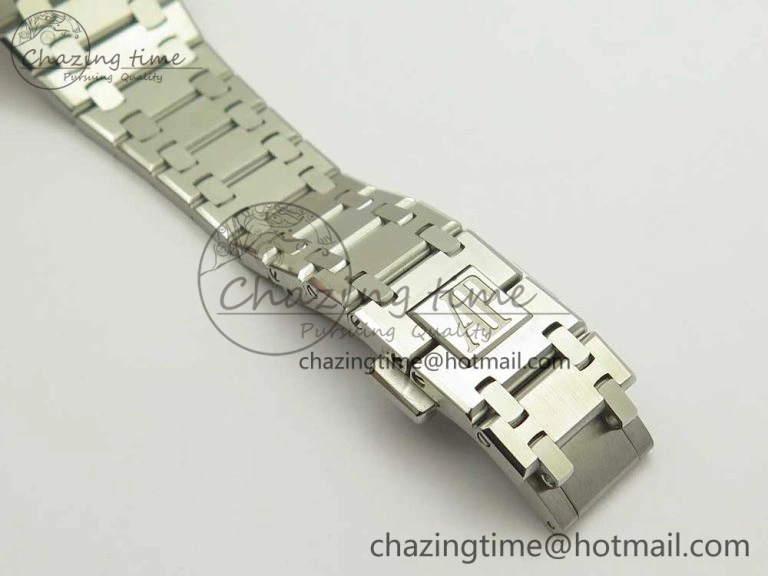 Royal Oak 39mm 15202 SS JF 1:1 Best Edition Blue Textured Dial on SS Bracelet A2121