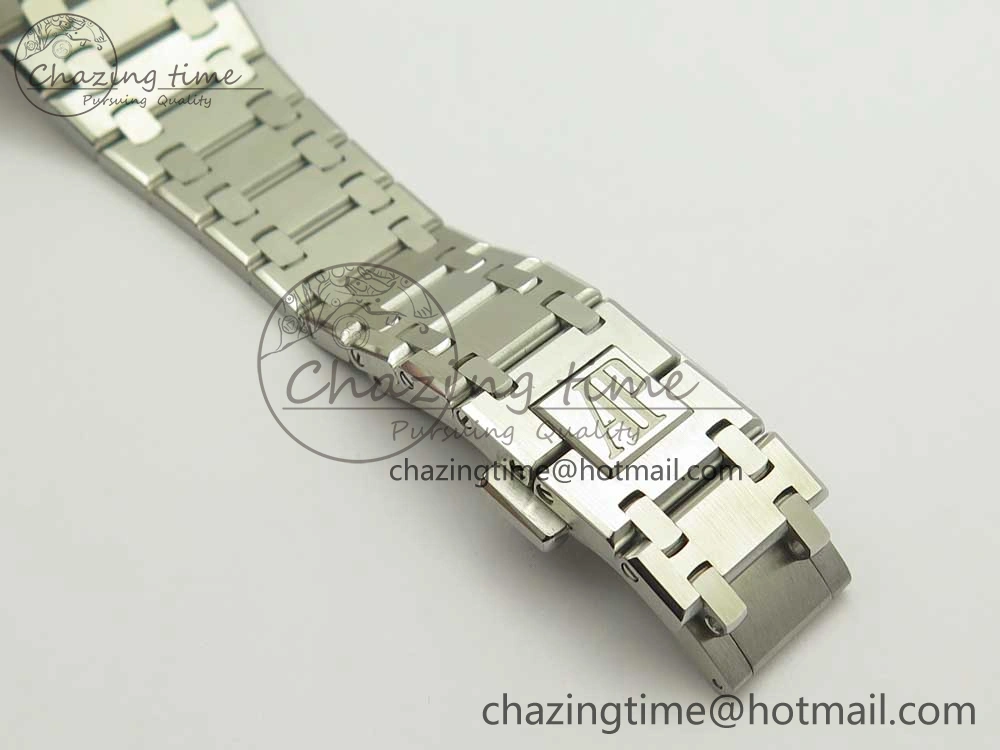 Royal Oak 39mm 15202 SS JF 1:1 Best Edition Blue Textured Dial on SS Bracelet A2121
