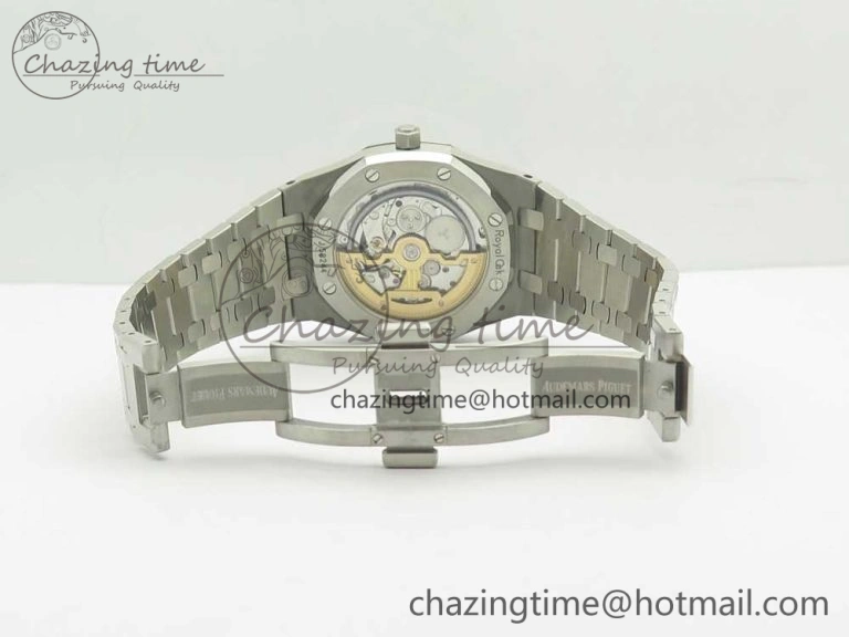 Royal Oak 39mm 15202 SS JF 1:1 Best Edition Blue Textured Dial on SS Bracelet A2121