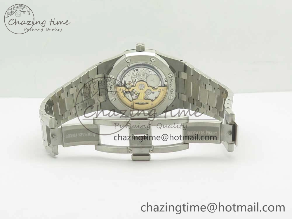Royal Oak 39mm 15202 SS JF 1:1 Best Edition Blue Textured Dial on SS Bracelet A2121