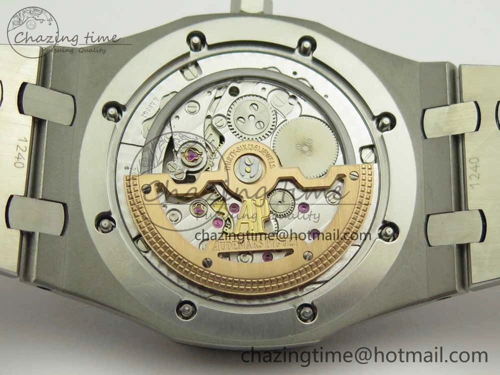 Royal Oak 39mm 15202 SS JF 1:1 Best Edition Blue Textured Dial on SS Bracelet A2121