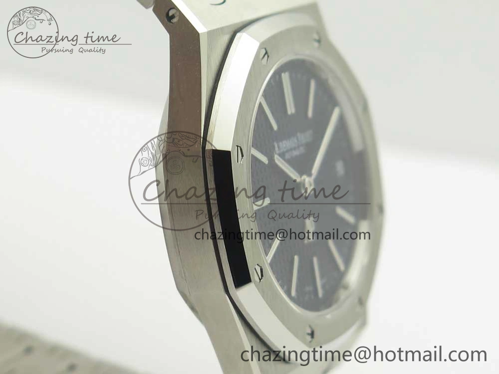 Royal Oak 39mm 15202 SS JF 1:1 Best Edition Blue Textured Dial on SS Bracelet A2121