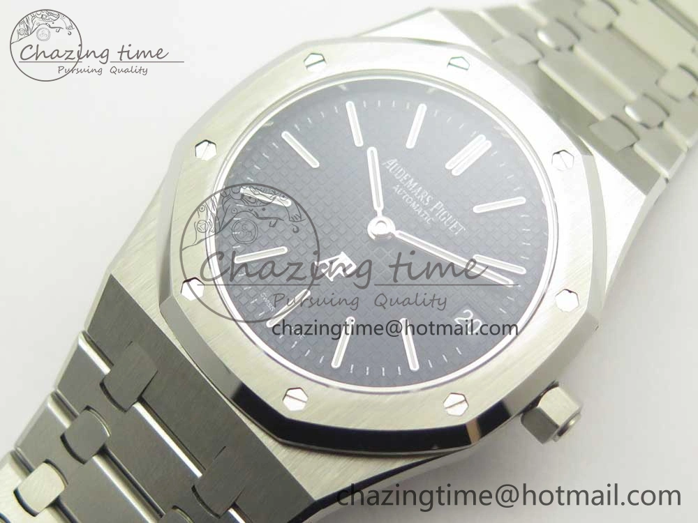 Royal Oak 39mm 15202 SS JF 1:1 Best Edition Blue Textured Dial on SS Bracelet A2121