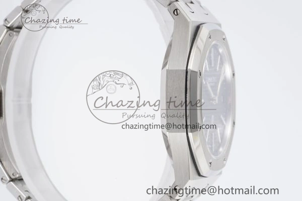 Royal Oak 39mm 15202 SS JJF 1:1 Best Edition Blue Textured Dial on SS Bracelet A2121