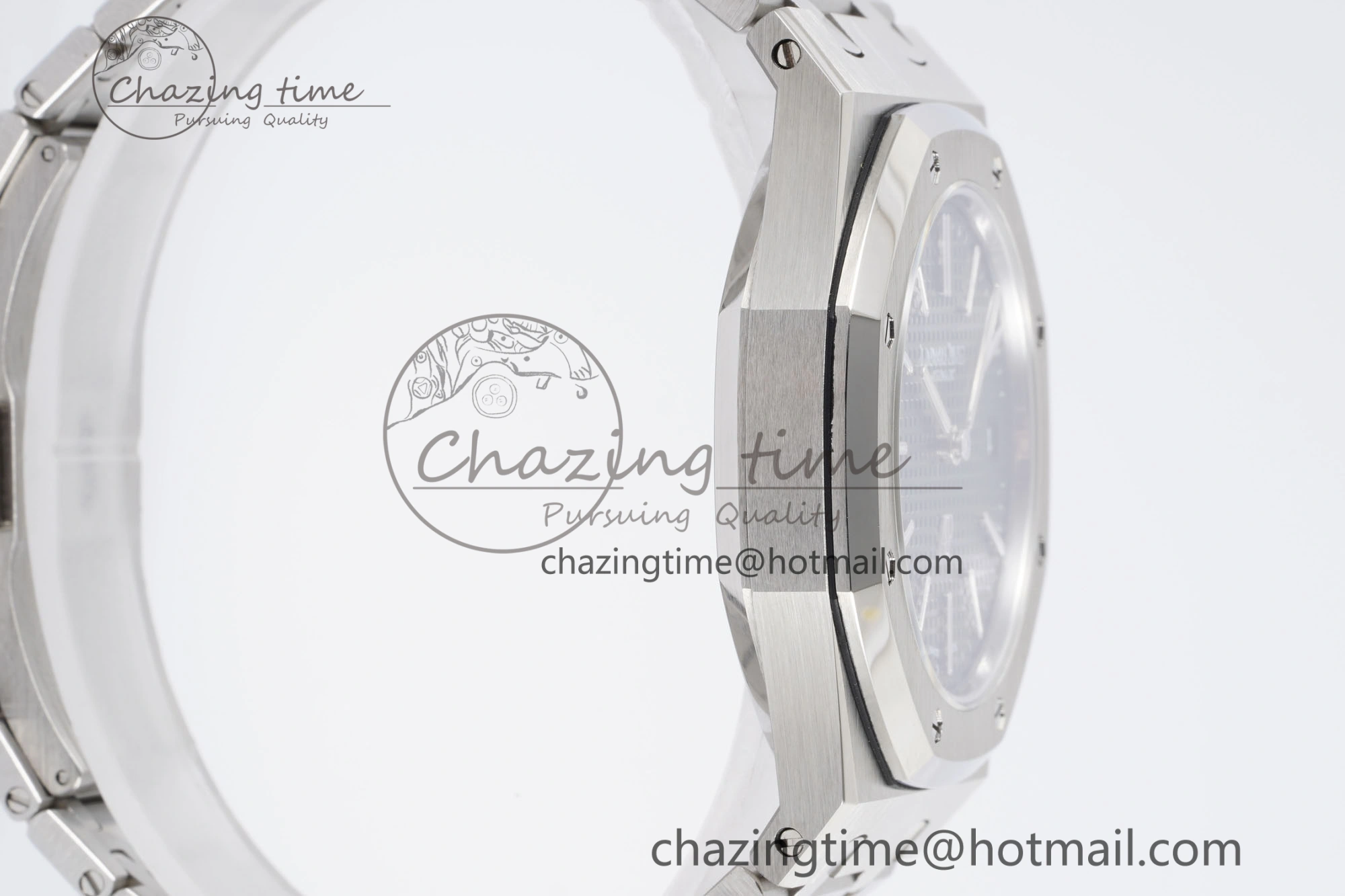 Royal Oak 39mm 15202 SS JJF 1:1 Best Edition Blue Textured Dial on SS Bracelet A2121