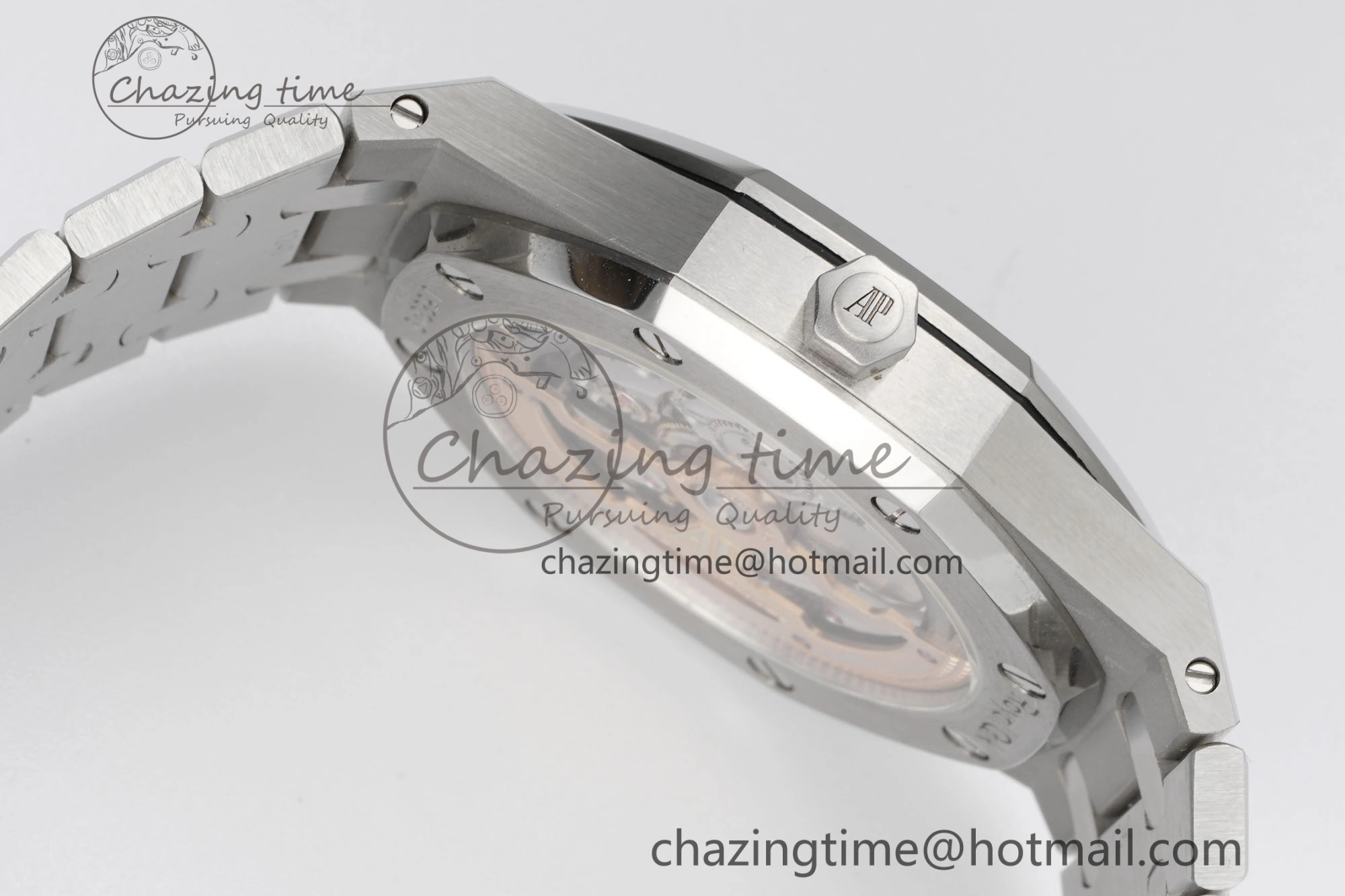 Royal Oak 39mm 15202 SS JJF 1:1 Best Edition Blue Textured Dial on SS Bracelet A2121