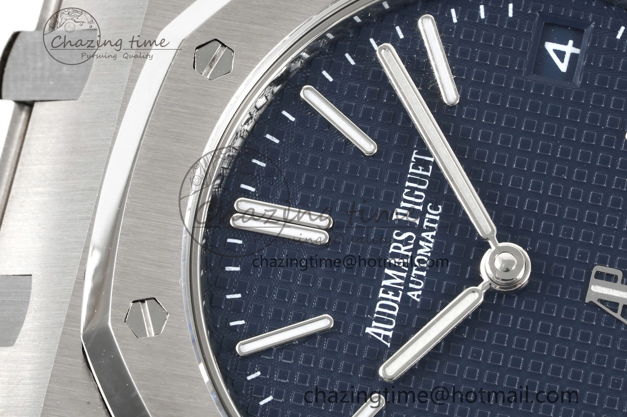Royal Oak 39mm 15202 SS JJF 1:1 Best Edition Blue Textured Dial on SS Bracelet A2121