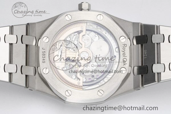 Royal Oak 39mm 15202 SS JJF 1:1 Best Edition Blue Textured Dial on SS Bracelet A2121