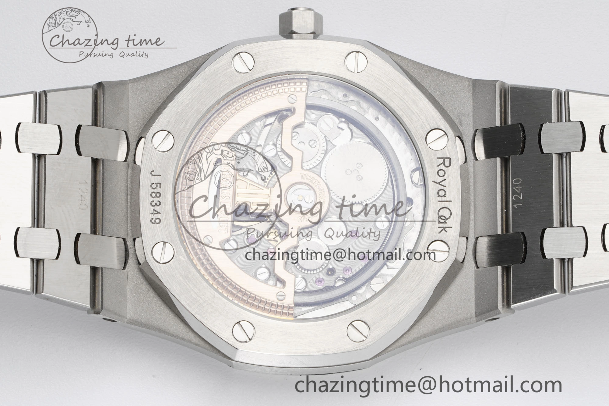 Royal Oak 39mm 15202 SS JJF 1:1 Best Edition Blue Textured Dial on SS Bracelet A2121