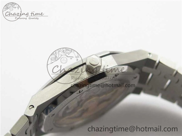 Royal Oak 39mm 15202 SS KZF 1:1 Best Edition Blue Textured Dial on SS Bracelet A2121