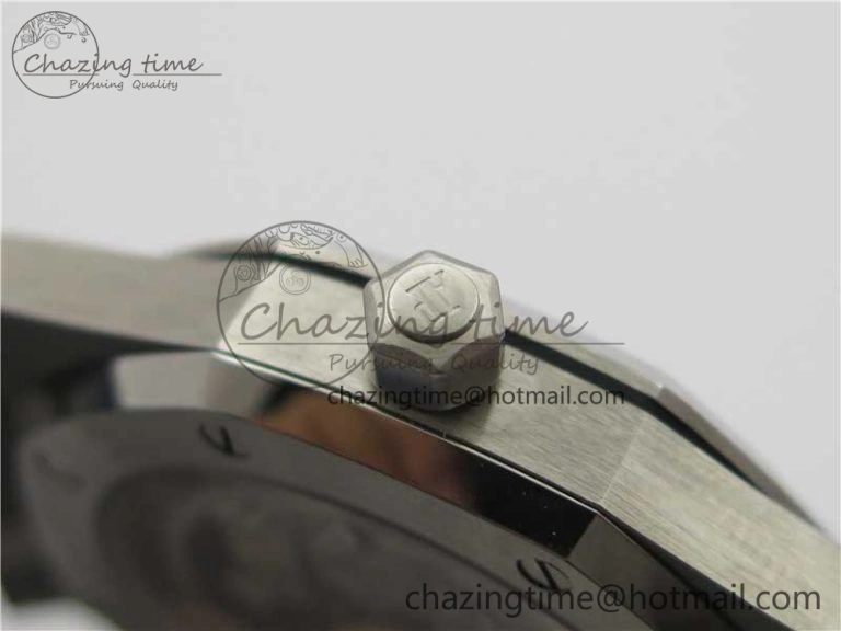 Royal Oak 39mm 15202 SS KZF 1:1 Best Edition Blue Textured Dial on SS Bracelet A2121