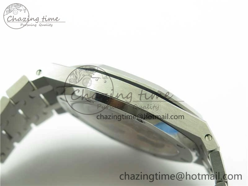 Royal Oak 39mm 15202 SS KZF 1:1 Best Edition Blue Textured Dial on SS Bracelet A2121
