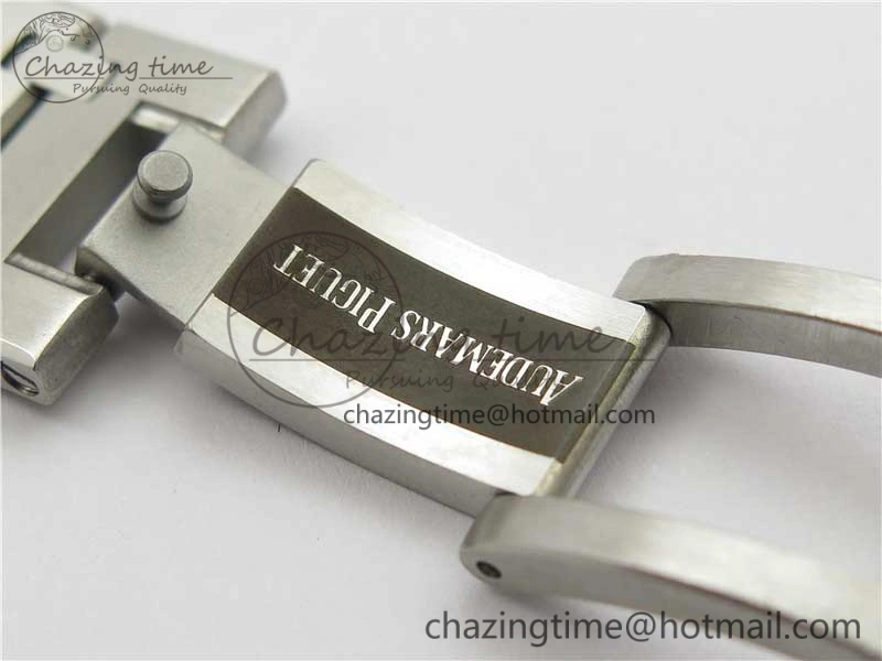 Royal Oak 39mm 15202 SS KZF 1:1 Best Edition Blue Textured Dial on SS Bracelet A2121