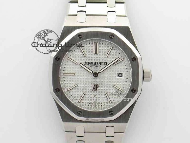 Royal Oak 39mm 15202 SS White Dial On SS Bracelet MIYOTA9015