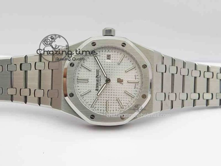 Royal Oak 39mm 15202 SS White Dial On SS Bracelet MIYOTA9015