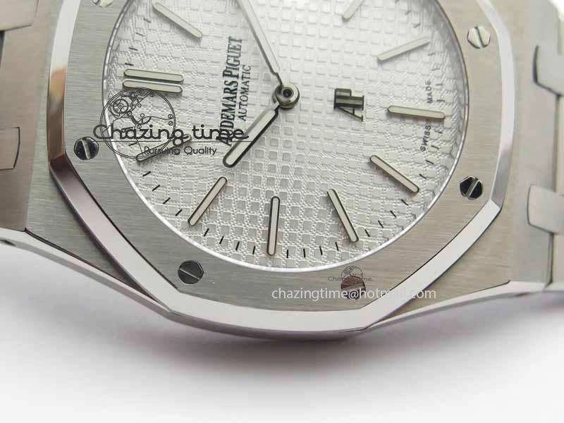 Royal Oak 39mm 15202 SS White Dial On SS Bracelet MIYOTA9015