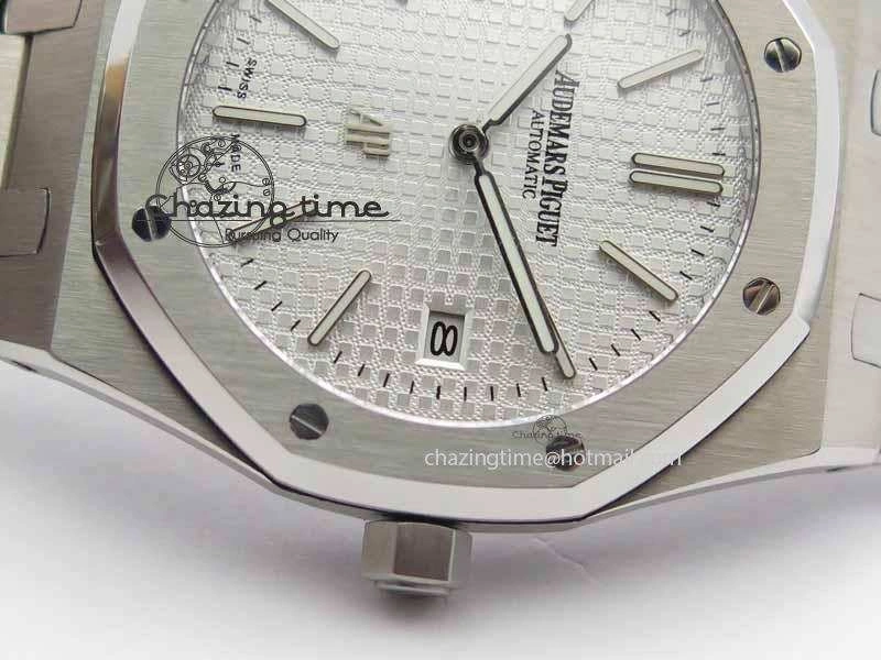 Royal Oak 39mm 15202 SS White Dial On SS Bracelet MIYOTA9015