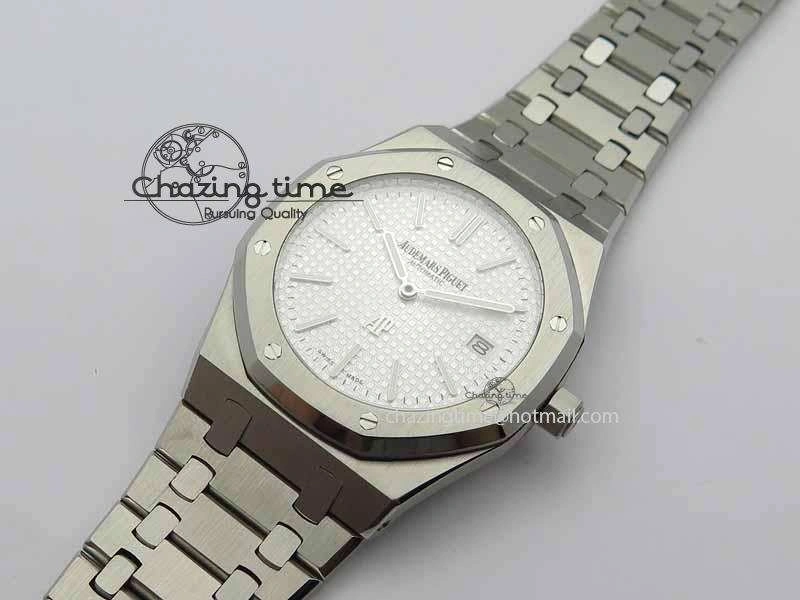 Royal Oak 39mm 15202 SS White Dial On SS Bracelet MIYOTA9015