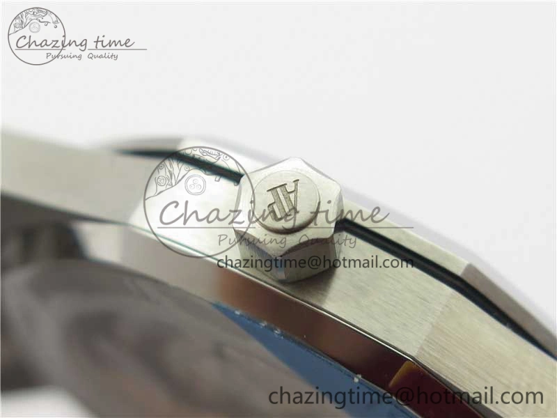 Royal Oak 39mm 15202 SS XF 1:1 Best Edition Blue Textured Dial on SS Bracelet A2121 V2