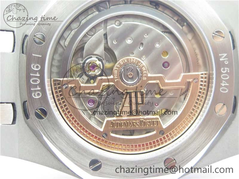 Royal Oak 39mm 15202 SS XF 1:1 Best Edition Blue Textured Dial on SS Bracelet A2121 V2