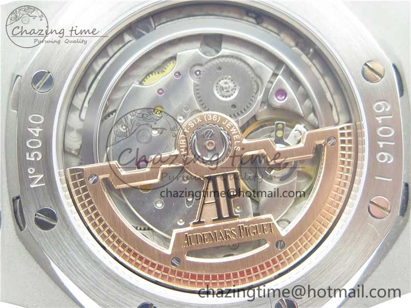 Royal Oak 39mm 15202 SS XF 1:1 Best Edition Blue Textured Dial on SS Bracelet A2121 V2