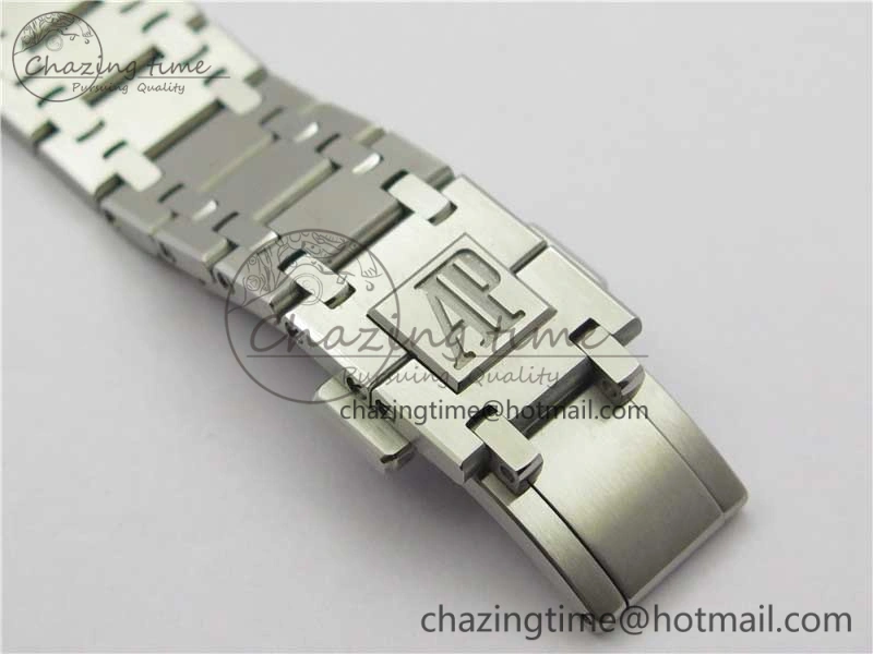 Royal Oak 39mm 15202 SS XF 1:1 Best Edition Blue Textured Dial on SS Bracelet A2121 V2
