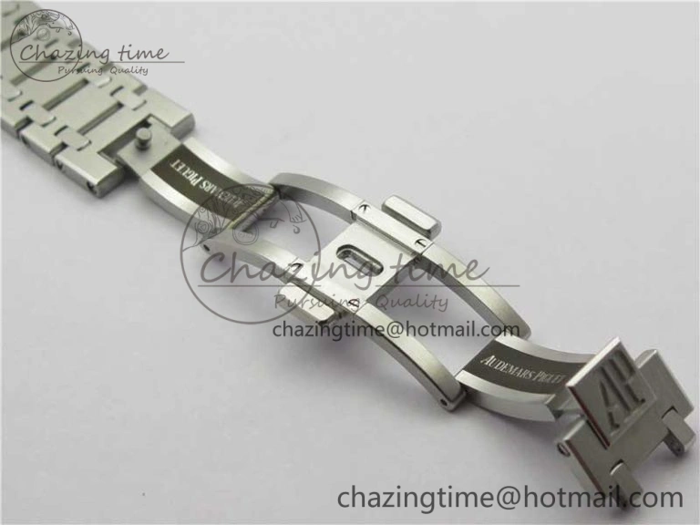 Royal Oak 39mm 15202 SS XF 1:1 Best Edition Blue Textured Dial on SS Bracelet A2121 V2