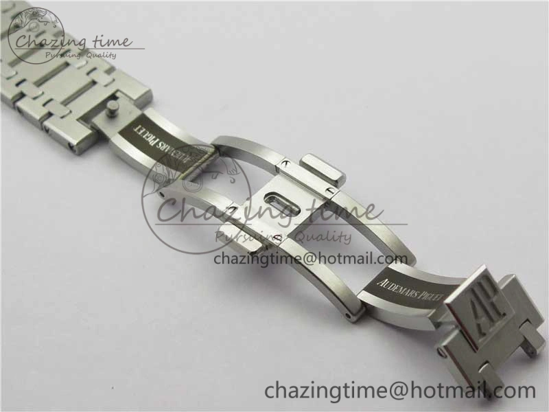 Royal Oak 39mm 15202 SS XF 1:1 Best Edition Blue Textured Dial on SS Bracelet A2121 V2