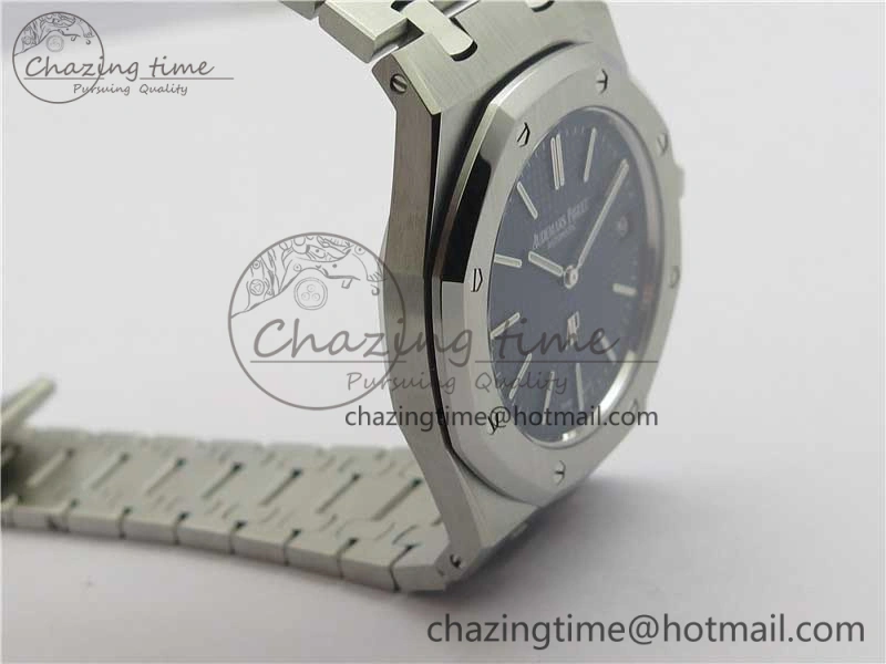 Royal Oak 39mm 15202 SS XF 1:1 Best Edition Blue Textured Dial on SS Bracelet A2121 V2