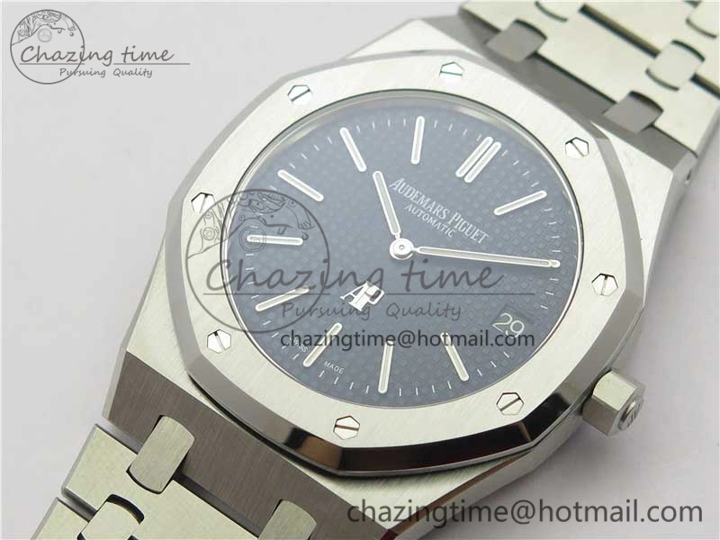 Royal Oak 39mm 15202 SS XF 1:1 Best Edition Blue Textured Dial on SS Bracelet A2121 V2