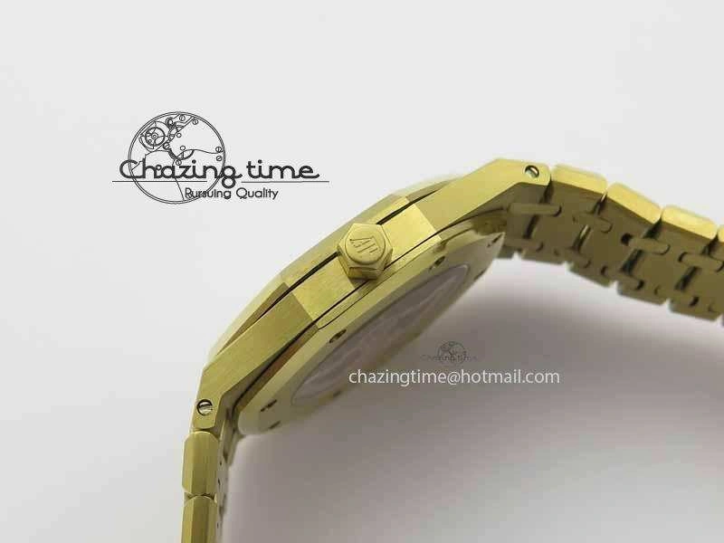 Royal Oak 39mm 15202 YG Blue Dial On YG Bracelet MIYOTA9015