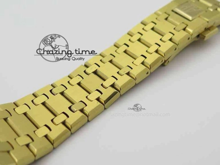Royal Oak 39mm 15202 YG Blue Dial On YG Bracelet MIYOTA9015