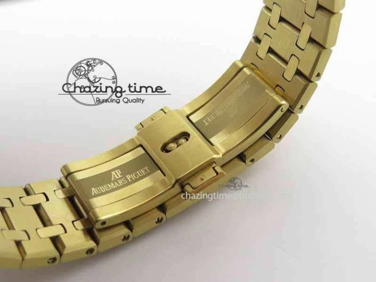 Royal Oak 39mm 15202 YG Blue Dial On YG Bracelet MIYOTA9015