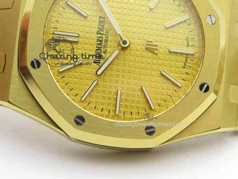 Royal Oak 39mm 15202 YG Gold Dial On YG Bracelet MIYOTA9015